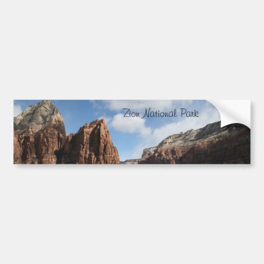 Zion National Park Bumpersticker (Voorkant)