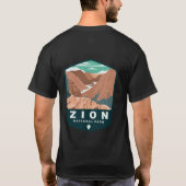 Zion National Park Camping Outdoor | Mannen T-shir T-shirt (Achterkant)