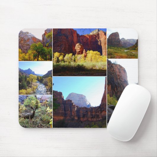 Zion National Park Collage Mousepad Muismat (Met muis)