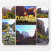 Zion National Park Collage Mousepad Muismat (Voorkant)