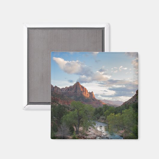 Zion National Park - De Watchman magneet (Voorkant / Achterkant)