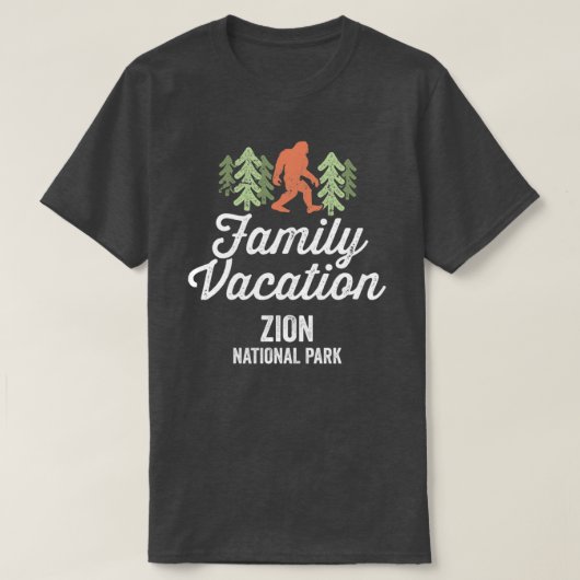 Zion National Park Family Vacking T-shirt (Design voorkant)