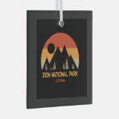 Zion National Park Glas Ornament (Voorkant Rechts)