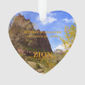 Zion National Park, herfst, Custom Ornament (voorkant)