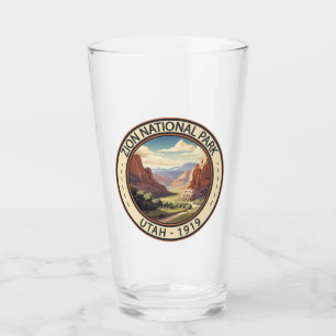 Zion National Park Illustratie Reiskunst Glas