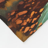 Zion National Park Illustratie Retro Fleece Deken (Hoek)