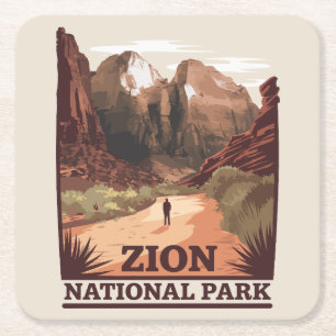 Zion National Park Kartonnen Onderzetters