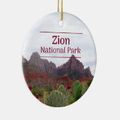Zion National Park kerstboomversiering Keramisch Ornament (Rechts)