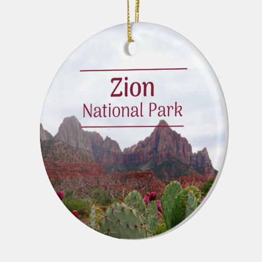 Zion National Park kerstboomversiering Keramisch Ornament (Links)