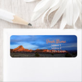 Zion National Park Landschap Retouradres Label (Insitu)