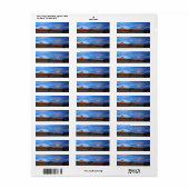 Zion National Park Landschap Retouradres Label (Full Sheet)