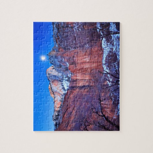 Zion National Park Moonrise Legpuzzel (Verticaal)