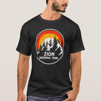 Zion National Park Mountain Trees & Sun Camping Hi T-shirt
