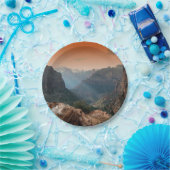 Zion National Park Mountains Landscape Papieren Bordje (Feest)