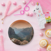 Zion National Park Mountains Landscape Papieren Bordje (Feest)