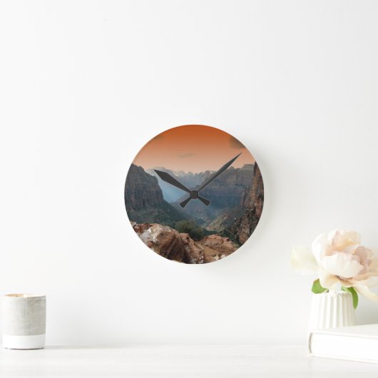 Zion National Park Mountains Landscape Ronde Klok (Huis)