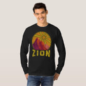 Zion National Park Natuur Hiking Fan T-shirt (Voorkant volledig)