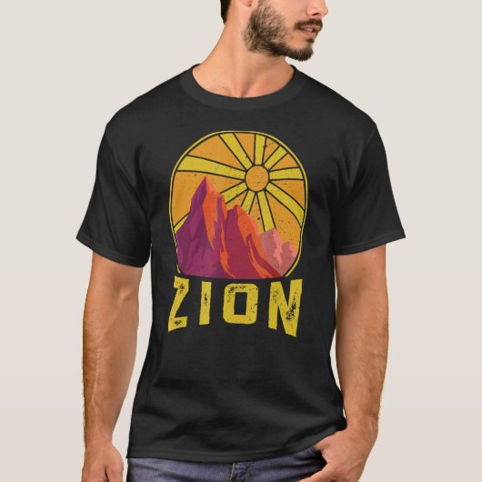 Zion National Park Natuur Hiking Fan T-shirt (Voorkant)