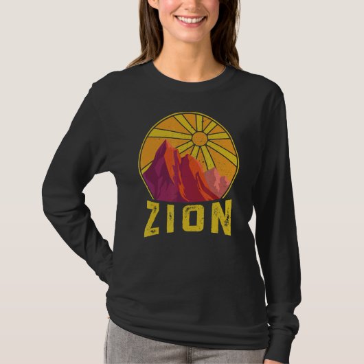 Zion National Park Natuur Hiking Fan T-shirt (Voorkant)