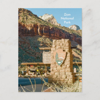 Zion National Park op film Briefkaart