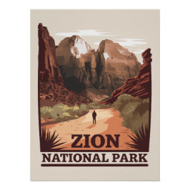 Zion National Park Perfect Poster