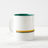 Zion National Park Pine Trees Sun Tweekleurige Koffiemok (Voorkant links)