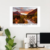 Zion National Park Poster (Thuiskantoor)