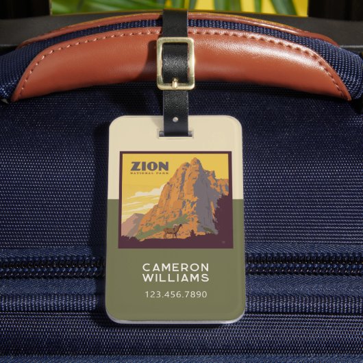 Zion National Park | Ram Bagagelabel (Voorkant Insitu 2)