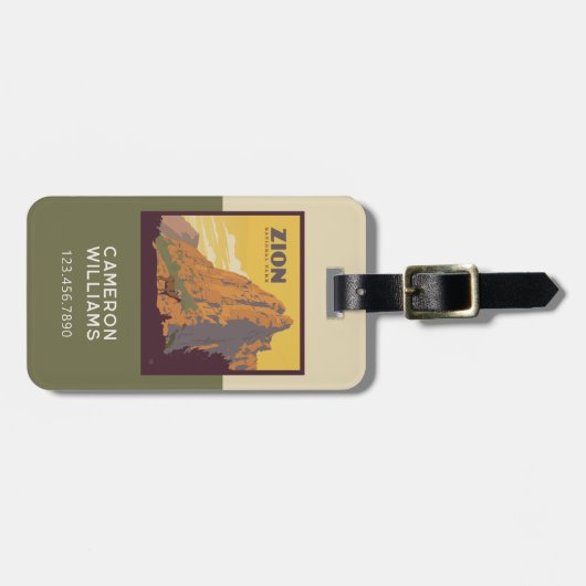 Zion National Park | Ram Bagagelabel (Voorkant horizontaal)