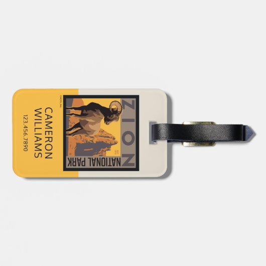 Zion National Park | Ram Bagagelabel (Achterkant horizontaal)