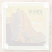 Zion National Park | Ram Glazen Onderzetter (Achterkant)