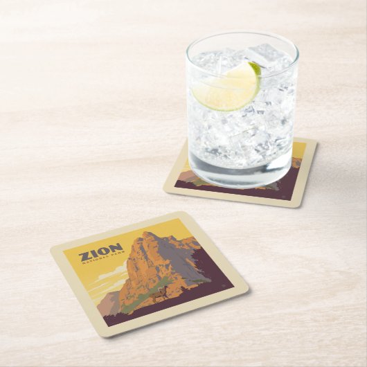 Zion National Park | Ram Kartonnen Onderzetters (Insitu)