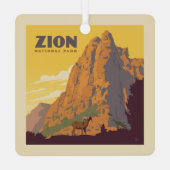 Zion National Park | Ram Metalen Ornament (Achterkant)