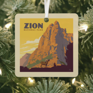 Zion National Park   Ram Metalen Ornament