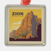 Zion National Park | Ram Metalen Ornament (Voorkant)