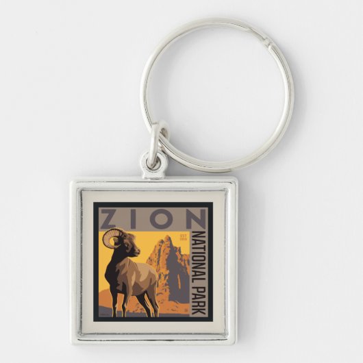 Zion National Park | Ram Sleutelhanger (Voorkant)