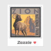 Zion National Park | Ram Sticker (Vel)