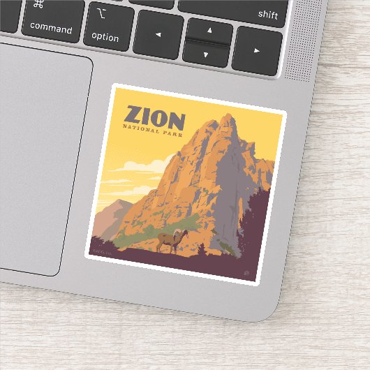 Zion National Park | Ram Sticker (Detail)
