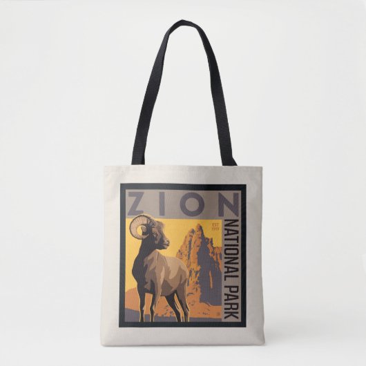 Zion National Park | Ram Tote Bag (Voorkant)