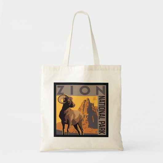 Zion National Park | Ram Tote Bag (Voorkant)
