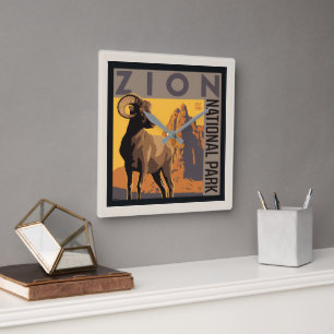 Zion National Park   Ram Vierkante Klok