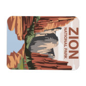 Zion National Park Reis Kunst Magneet (Horizontaal)