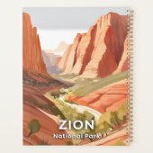 Zion National Park | Reis Watercolor Valley Planner (Achterkant)