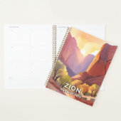 Zion National Park | Reizen Waterverf Kunst Planner (Display)