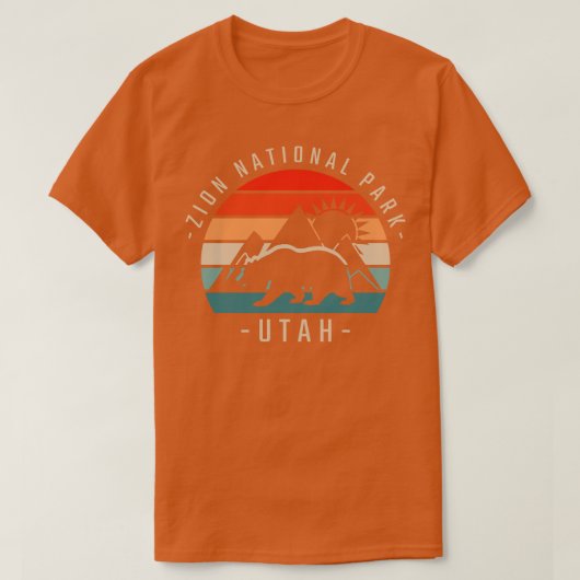 Zion National Park Retro 3 T-shirt (Design voorkant)