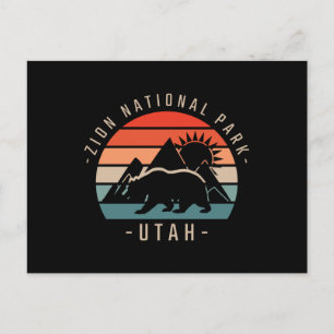 Zion National Park Retro Briefkaart