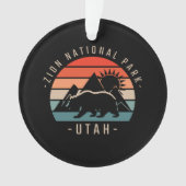 Zion National Park Retro Ornament (voorkant)