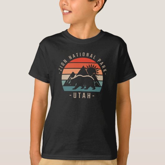 Zion National Park Retro T-shirt (Voorkant)