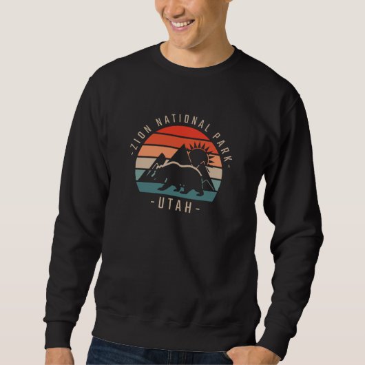 Zion National Park Retro Trui (Voorkant)