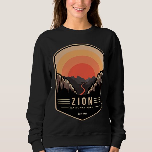 Zion National Park Retro Vintage Trui (Voorkant)
